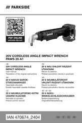 Parkside PAWS 20 A1 User Manual