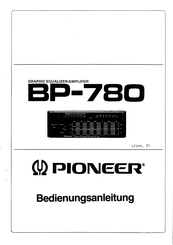 Pioneer BP-780 Manual