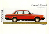 Volvo 240 1991 Owner's Manual