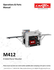 Cantek M412 Operations & Parts Manual