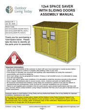 Outdoor living today SS124-SLIDER-CEDAR-AK/FJ Assembly Manual