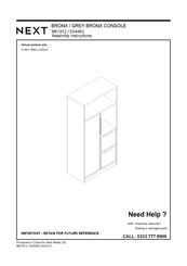 Next BRONX CONSOLE E04462 Assembly Instructions Manual
