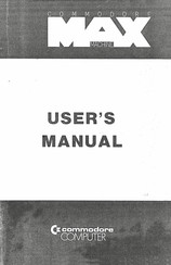 Commodore MAX MACHINE User Manual