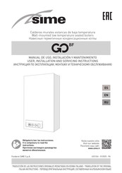 Sime GO BF User, Installation And Servicing Instructions