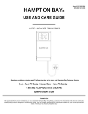 HAMPTON BAY ER-200-1215-SS Use And Care Manual