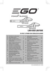 Ego Power+ LB6700E Operator's Manual
