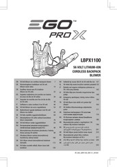 EGO PRO X LBPX1100 Operator's Manual