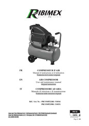 Ribimex 518341 User And Maintenance Manual