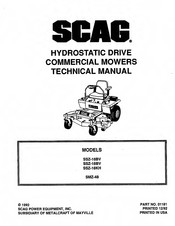 Scag Power Equipment SMZ-48 Technical Manual
