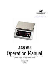 Measuretek ACS-SU-3 Operation Manual
