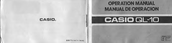 Casio QL-10 Operation Manual