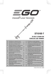Ego Power+ ST1510E-T Instruction Manual