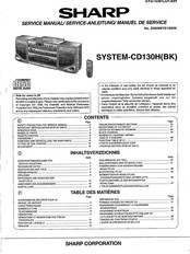 Sharp SYSTEM-CD130HBK Service Manual
