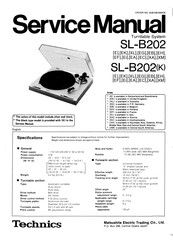Technics SL-B202 Service Manual