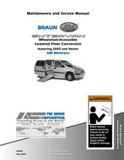 Braun ENTERVAN 2004 Maintenance And Service Manual