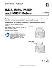Graco IM60P Instructions And Parts List