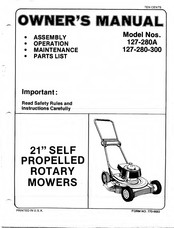 MTD 127-280-300 Owner's Manual