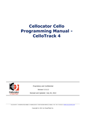 PowerFleet Cellocator CelloTrack 4 Programming Manual
