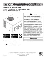 Daikin DP3HM4831 Installation Instructions Manual