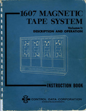 Control Data Corporation 1607 Instruction Book