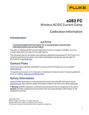 Fluke A283FC Calibration Information Manual