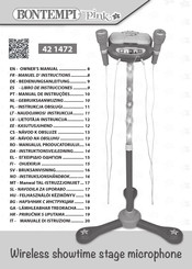 Bontempi Pink 42 1472 Owner's Manual