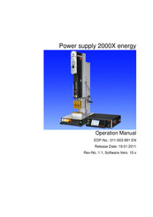 Branson 2000X Series Operation Manual