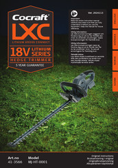 Cocraft LXC MJ-HT-0001 Original Instructions Manual