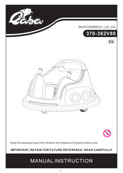 QABA 370-382V80 Instruction Manual