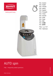 Renfert AUTO spin Faq