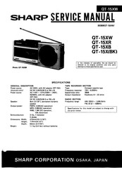 Sharp QT-15XR Service Manual