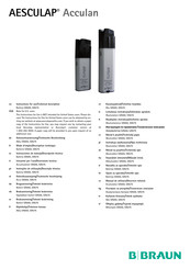 Braun AESCULAP Acculan Instructions For Use/Technical Description