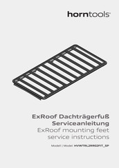 horntools ExRoof HVWTRL2RR02FIT SP Service Instructions Manual
