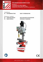 HOLZMANN MASCHINEN ZX50PC Operating Manual