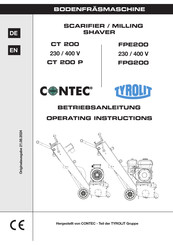 TYROLIT Hydrostress CONTEC CT 200 Operating Instructions Manual