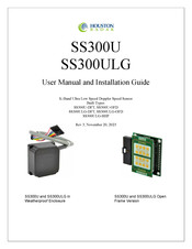 Houston Radar SS300ULG User Manual And Installation Manual