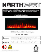 Northwest BEF-42WM03 Owner's Manual