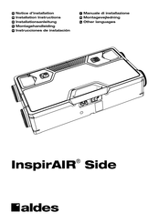 aldes InspirAIR Side 180 Classic Installation Instructions Manual