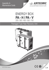 AirTechnic PA-H 500 Assembly & Maintenance Manual