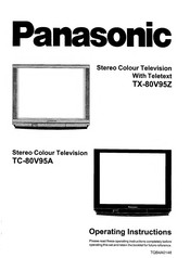 Panasonic TC-80V95A Operating Instructions Manual