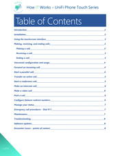Ubiquiti UniFi VoIP Phone Touch Manual