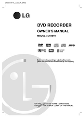 LG dr4810 Owner's Manual