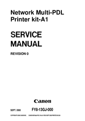 Canon Network Multi-PDL Kit-A1 Service Manual