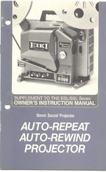 Eiki SUPER SUM SLOT LOAD SSL Series Owner's Instruction Manual
