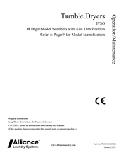 Alliance Laundry Systems Huebsch 055 Series Operation & Maintenance Manual