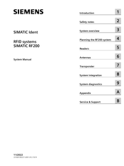 Siemens SIMATIC RF200 System Manual