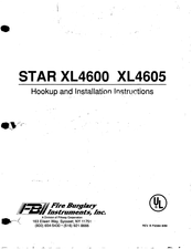 Fire Burglary Instruments STAR XL4600 Hookup And Installation Instructions