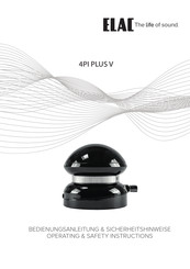 ELAC 4PI PLUS V Operating/Safety Instructions Manual