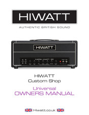 HIWATT CUSTOM 100 Owner's Manual