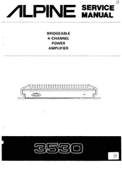 Alpine 3530 Service Manual